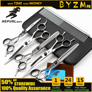 【COD】Pet Grooming kit set for dogs Straight Cut Thinning Scissor Set Pet Hair Cutting Barber Tools