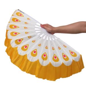 NALANILI Que nhựa Quạt múa bụng ngắn của Trung Quốc với cặp khăn voan lụa nửa vòng tròn 10cm 325cm Quạt nhựa múa Yangko  Người hâm mộ ca nhạc
