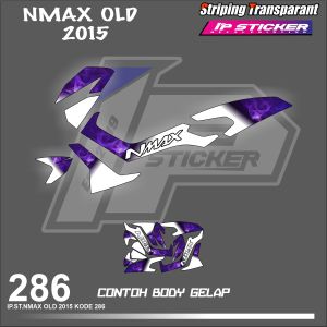 NMAX OLD 2015  (COD) STIKER STRIPING MOTOR YAMAHA NMAX OLD HOLOGRAM DAN TRANSPARAN