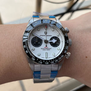 PAGANI DESIGN New 2025 BB Chronograph Men Watch Imported Japan VK64 Quartz Stainless Steel Sapphire Ceramic bezel Waterproof Watch Men
