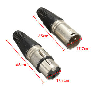 10pair 3 Pin XLR Audio Cable Connector Male To Female Microphone Jack Plug Microphone Line Connector