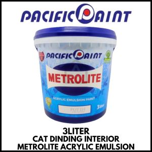 Cat Dinding Interior Metrolite Galon 3Liter Metrolite Acrylic Emulsion