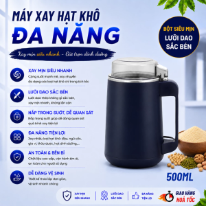 Máy Xay Hạt Khô Cầm Tay 500ML Đa Năng Nghiền Các Loại Hạt Ngũ Cốc Đồ Khô Máy Chế Biến Thực Phẩm Đa Năng Tiện Lợi Nhà