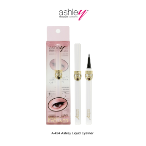 Ashley Liquid Eyeliner อายไลเนอร์เส้นดำสนิท ดีไซน์เรียบหรู (A-424)