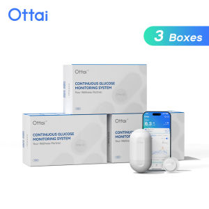 Ottai Continuous Glucose monitor 3Sets 24h Real-time Continuous Glucose Monitoring Sensor Blood Glucose Monitor