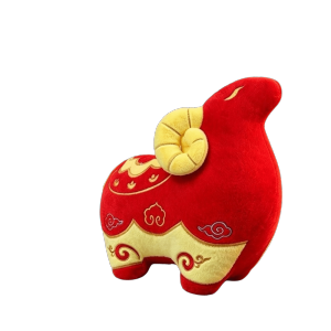 MUSASI 20/25/35 cm Búp bê nhồi bông hình cừu theo dấu hiệu cung hoàng đạo. Động vật hoạt hình Vải nhung mềm mại Linh vật Tết Nguyên Đán Quà tặng Gối thú nhồi bông Quà tặng năm