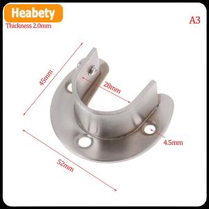 【2-3 ngày giao hàng】 19 22 25 32mm tủ quần áo khung thép không gỉ Rod ổ cắm mặt bích Rod chủ