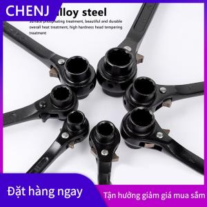 CHENJ Cờ lê ổ cắm mận hoa đuôi có thể điều chỉnh ổ cắm Adapter dụng cụ cầm tay wrenches công cụ