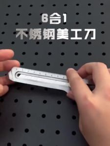 Dao rọc giấy đa năng 6 trong 1 thép không gỉ Dụng cụ rọc giấy đa năng 6 trong 1 lưỡi thép siêu bén