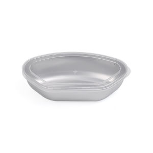 3Pcs Stainless Steel Sealed Storage Cases with Lid Fan-shaped Food Freshness Container Kitchen Fruit Vegetable Organizer Box