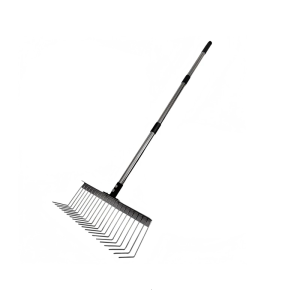 Compactly Steel Garden Rakes Tool Ergonomic Handle For Comfortable Rock Debris Removal In Tight Urban Space Tasks