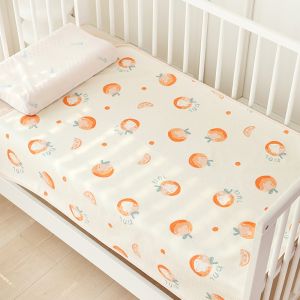70x50cm Washable Muslin cotton  Changing Pads Portable - Breathable Leak Proof Mattress Pad Protector Baby Changing Mat for Toddler Kids
