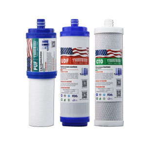 3PCS 10 Inch Water Purifier Descaling Replacement Filter Cartridge PP UDF/UDF/CTO