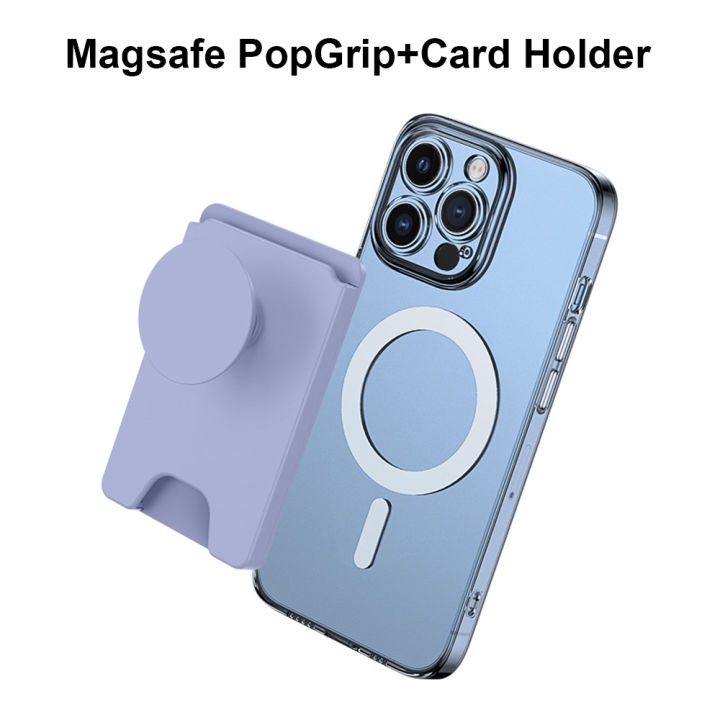 Magsafe Phone Wallet with Foldable Pop Holder Card Slot