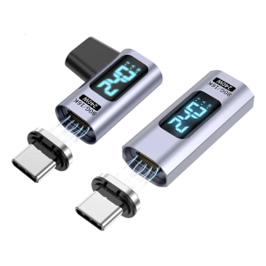 ส่งพลังงานป้อน240W มีเสน่ห์ Type C การเชื่อมต่อแบบเรียลไทม์การตรวจสอบพลังงาน80Gbps การถ่ายโอนข้อมูลที่รวดเร็วตัวเรือนโลหะ