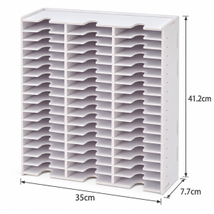 【SANFURNEY】Cassette Tape Display Rack Desktop Wall-Mounted Organizer with Multiple Compartments for Collection Storage