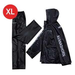 KOJIMA เสื้อกันฝน กางเกงกันฝน ชุดเสื้อกันฝน หนา แฟชั่น กันน้ำ กันฝน Black เสื้อกันฝนมอเตอร์ไซค์ ไม่จำกัดเพศ