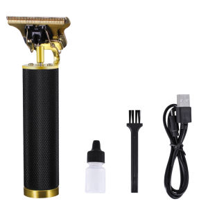 Buddha USB Charging Black gold close-cutting 0mm baldheaded outliner men zero-gappedbarbershop Digital Hair Trimmer Rechargeable hair clipper Cordless
