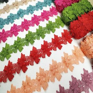 RENDA BORDIR ROLL BUNGA LILI LEBAR 75 CM