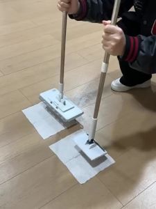 Face Towel Mop Flat Mop with Auto Clip 360° Rotation escopic Floor Cleaning Mop for Home