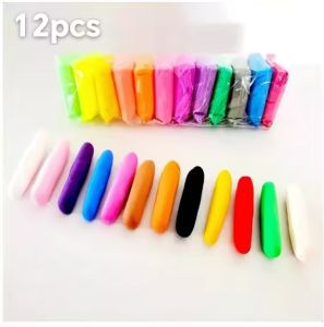 12/24/36PCS Air Dry Clay Colorful Children Modeling Soft Clay Magic Clay Tools for Kids DIY