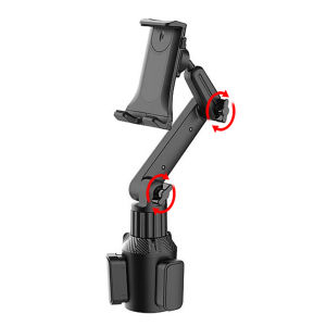 Tablet Cup Holder Mount 360 Adjustable Smartphone Holder Car 270 Tilt Bar Triangular Base Ram Mount Tablet Holder For SUVs