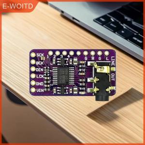 【E-WOITD】 บอร์ดเครื่องเสียงดิจิทัล PCM5102ออดิโอสำหรับเครื่องเล่นบอร์ดดิจิทัลโมดูลต่อประสาน PCM5102A I2S 1ชุด