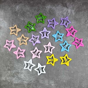 20Pcs Jepit Rambut Anak Perempuan Macaron Pastel Series Jepit Rambut Bintang Jepitan Rambut Korea