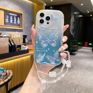 for Realme C75 14X C63 C61 C67 C53 C55 C35 C65 C33 13 Pro C21Y C25Y C11 C17 C20 C12 C15 C25 Butterfly Wristband Phone Case Sparkling
