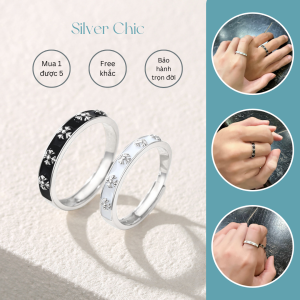 Nhẫn đôi bạc Faithfulness SILVER CHIC N16 bạc 925