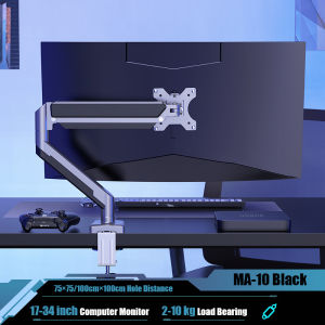 SG STOCK Computer Monitor Bracket Single/Dual Arm Adjustable Monitor Arm Computer Stand Ergonomic Desktop Stand