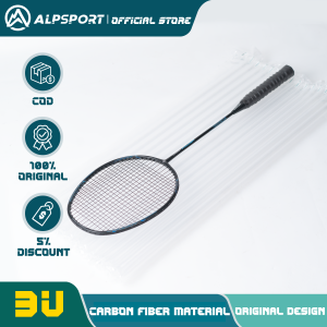 Alp Power ไม้แร็กเกต3U สำหรับเล่นกีฬา2ชิ้นดีไซน์ดั้งเดิม G5คาร์บอนไฟเบอร์22-28lb ไม้แบดมินตันเชิงเส้นแบบมืออาชีพ