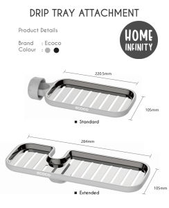 ECOCO SINK DRIP TRAY - HOLDER/STORAGE/ORGANIZER/KITCHEN/ACCESSORIES/RACK/DISH/CLEANING/