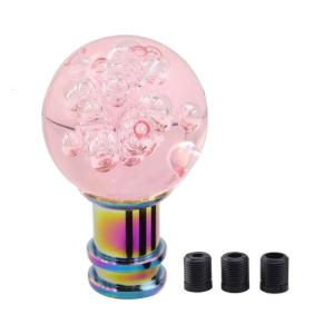 Universal Acrylic Gear Shifter Knob With 3 Adapters Ergonomic Design For Manual Automatic Transmission Vehicles