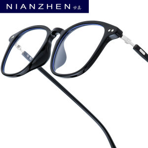 NIANZHEN TR90 Eyeglasses Frame Men Square Brand Design Glasses Women Retro Vintage Ultralight-Weight Eyewear Spectacles 210429