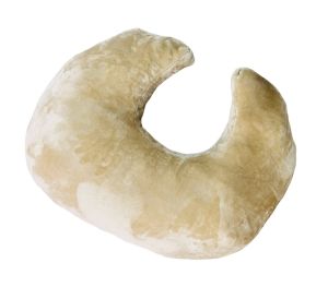 ใหม่หมอนรองให้นมพระจันทร์ขนแกะพื้นสี