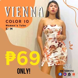 VIENNA TUBE DRESS NEW ARRIVAL KNITTED FABRIC FIT FROM SMALL TO MEDIUM