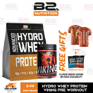 Hydrowhey Protein 3kg + VikingPreworkout