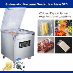 Commercial-Grade Automatic Vacuum Sealer Machine M520 – Large Capacity Dry and Wet Vacuum Packing 520
