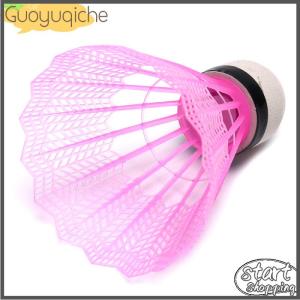 【Guoyuqiche】 12 Pieces Badminton Balls Colorful Portable Shuttlecocks Supplies High Quality