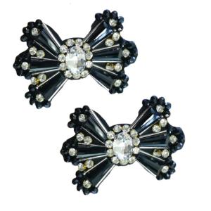 5 Pcs Rhinestones Bows Patches Decorative Patches Sewing Accessories Bowknot Sewing Patches
