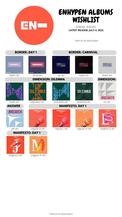 Tổng Hợp Album Enhypen - CHKP | Lazada.vn
