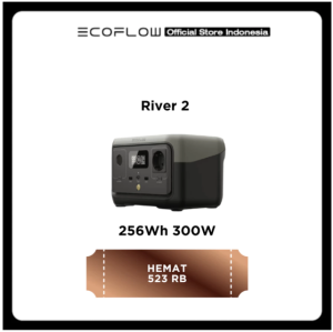EcoFlow RIVER 2 256Wh 300W Portable Power Station Outdoor Camping RV Hiking - Genset Listrik Portabel