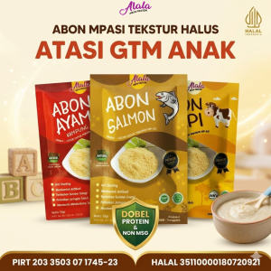 Alala Abon MPASI - Abon Alala - Abon Anak - Abon Sapi Ayam Salmon - MPASI Anak