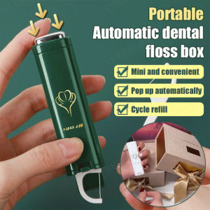 H Portable dental floss automatic pop-up box Carry automatic dental floss box automatic dental floss storage box