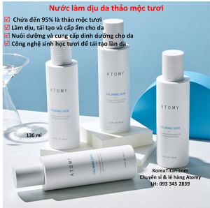 Nước làm dịu da nhanh chóng chứa 95% thảo mộc tươi chăm sóc tươi mát và thay đổi làn da mịn màng (130 ml) - Atomy Calming Skin - 애터미 카밍스킨 - Атоми Успокаивающая Кожа