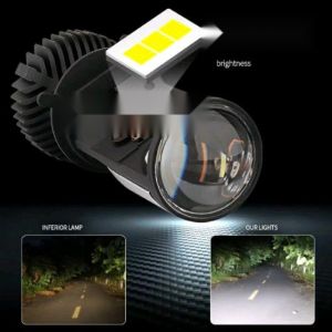 Bóng đèn bi led mini project chân H4 ADIU T8 laser 70W P6 plus 65W G63 black 55W với quạt không dây ánh sáng trắng giá 1 bóng