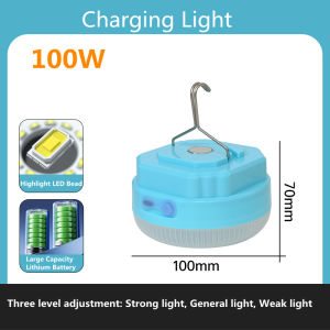 800W Solar Light Emergency Lights Rechargeable Camping Light Night Light Waterproof Light