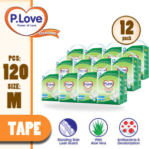 P.Love Standard Adult Tape Diapers - L9/M10/XL8 (12 Packs)