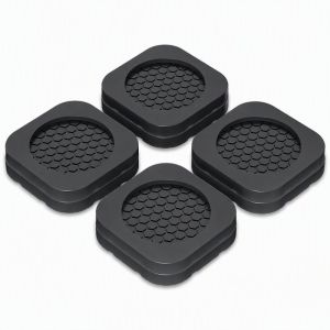 Keranixy Washer Foot Pad Noise Reduction Anti Skid Silicone Support Raisers Refrigerator Furniture Universal Base Cushion